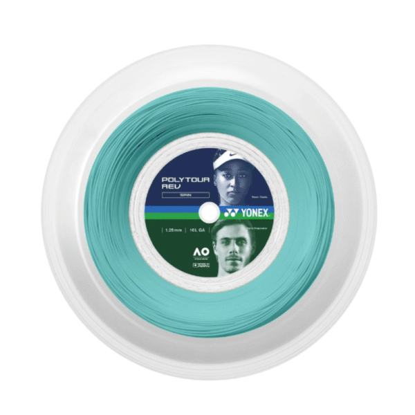 Žica za tenis POLY TOUR REV 125, mint, 200m
