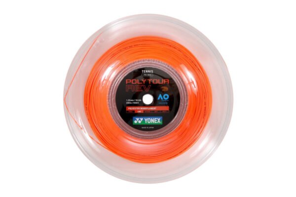 Žica za tenis YONEX POLY TOUR REV 1,25mm, 200m, narandžasta