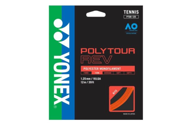 Žica za tenis YONEX POLYTOUR REV 1,25mm, 12m, narandžasta
