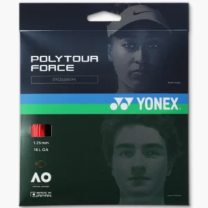 Žica za tenis POLYTOUR FORCE, 1.25, 12m, crvena