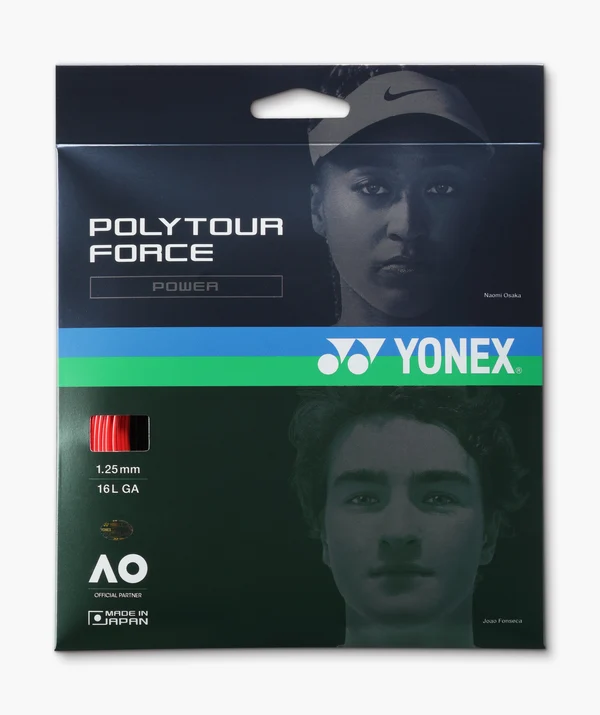Žica za tenis POLYTOUR FORCE, 1.25, 12m, crvena
