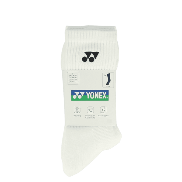 Čarape YONEX 19256 (3 para) L, bijela