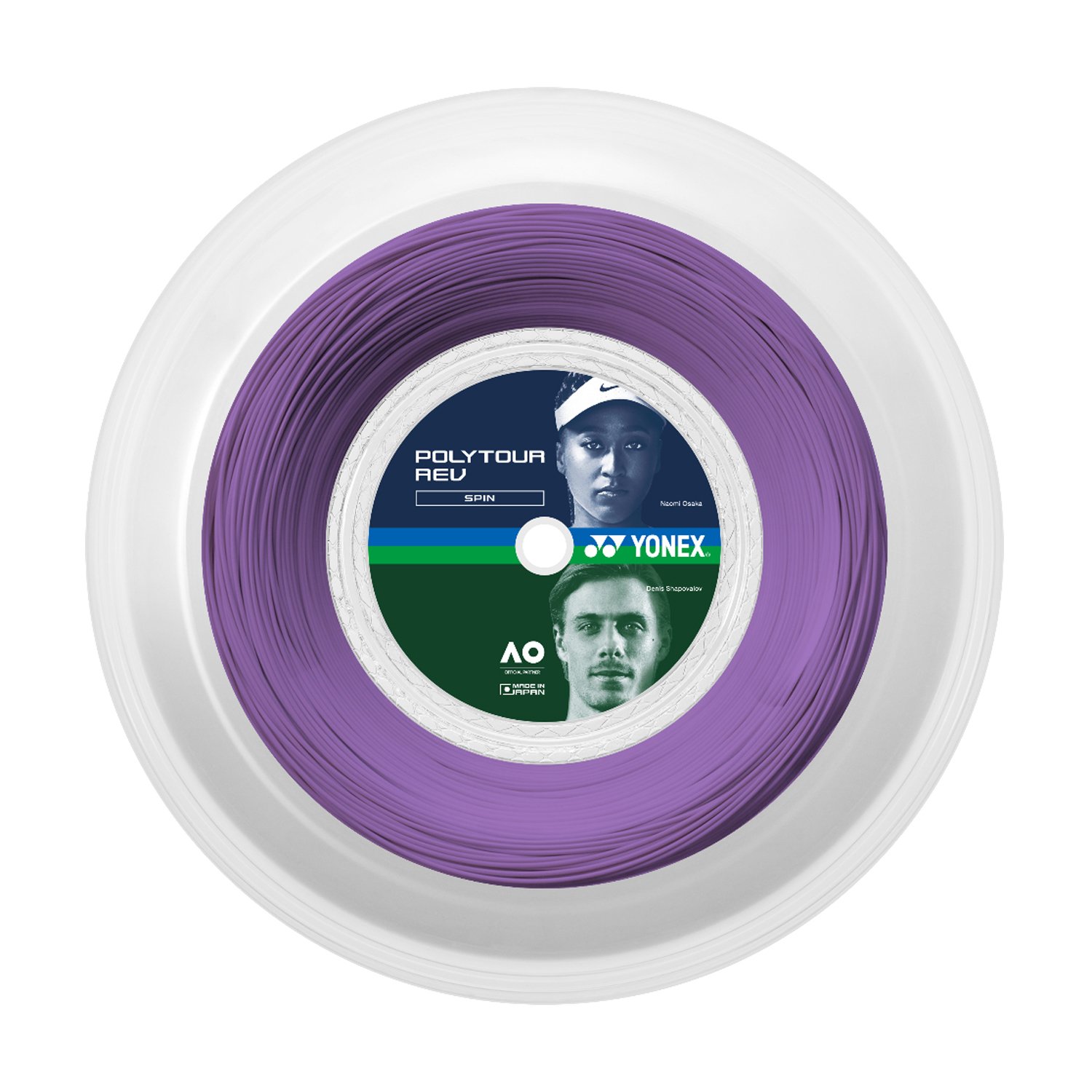 Žica za tenis YONEX POLYTOUR REV 1,25mm, 200m, ljubičasta